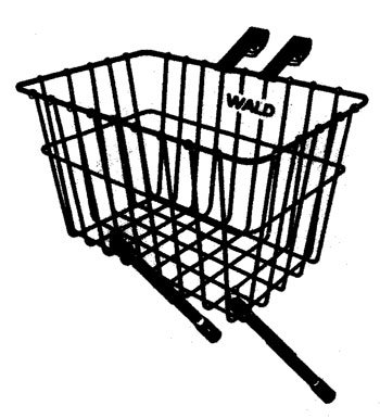 Buy Wald Multi Fit Front Bicycle Basket, 14.5 x 9.5 x 9, # 198 GB Black by Wald