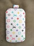Iphone 2g 3g 3gs 4g Case Cover White Multicolor Monogram Pull-up Pouch Style
