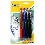 BIC Velocity Gel Retractable .7mm Pen - Assorted, Six - 4 Count Packs (24 Pens)