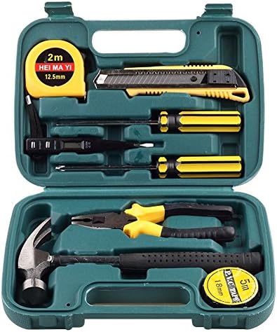 Household Hand Tool Set Gethome 9 In 1 Alloy Steel Portable Hardware Home Tool Kit Suit