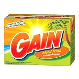 Gain Powder Detergent, Island Fresh Scent, Case Pack, Three - 80 Load Boxes (240 Loads)
