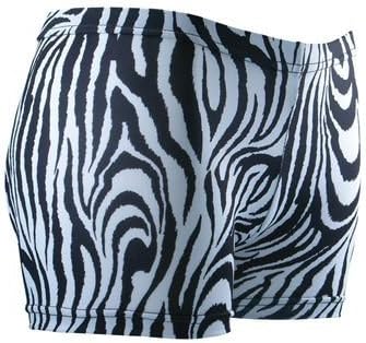 Gem Sports Zebra Print Sublimated Volleyball Spandex Shorts - SIZE: X-Small