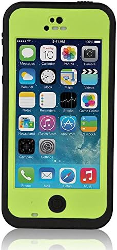 iPhone 5C WaterProof Case, iPhone 5C Case, Zoumba Waterproof Phone Case Cover For Apple iPhone 5C Shock-Absorbing Bumper Dirtproof SnowProof - Green