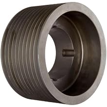Martin Narrow V-Belt Drive Sheave, 3V Belt Section, 10 Grooves, Class 30 Gray Cast Iron