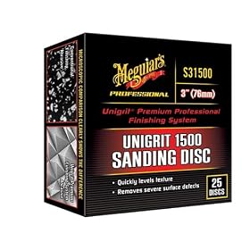 Meguiars Unigrit 1500 Grit Sanding Discs, 3-inch (25 Discs)