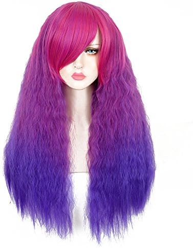 CosHouse Harajuku Fluffy Wigs with Small Curls,Glamous Long Wigs for Cosplay,Halloween