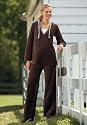Top Stitch Velour Suit