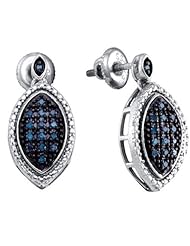 0.25CTW BLUE DIAMOND FASHION EARRINGS