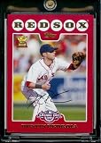 2008 Topps Opening Day # 103 Dustin Pedroia - Boston Red Sox - MLB Baseball Trading Card in a Protective Screw Down Display Case