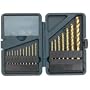 Bosch TI18 18-Piece Titanium Twist Drill Bit Assortment with Plastic Case