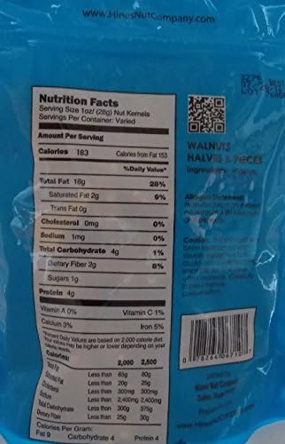 Hines Nut Company Orchard Fresh Extra Fancy All Natural Premium Quality Nuts (Walnuts 10 Ounce, 2 Pack)