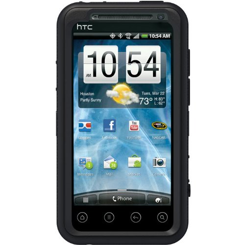 OtterBox HTC EVO 3D Defender Series Case - 1 Pack - Case - Retail Packaging - Black