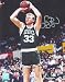 LARRY BIRD SIGNED 8X10 PHOTO - (JUMPSHOT GREEN JERSEY) - Model LB-8d