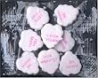 White Fluted Wedding Hearts [100/1oz. Packets]