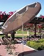 8` Aluminum Tilt Beach Market Umbrella Tan