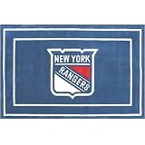 Anglo Oriental New York Rangers Border Logo Floor Rug
