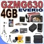 JVC Everio GZ-MG630 60GB Hard Drive HDD w/40x Optical Zoom Digital Camcorder (Red) BigVALUEInc Accessory Saver 4GB BP823 Battery/Rapid Charger Filter Kit Bundle