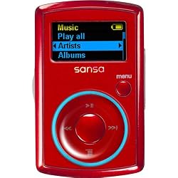 Red 2GB Sansa Clip MP3 Player