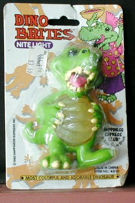 Childrens Toyshop  Toys : Dino Brites Night Light (1992)