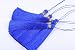 KONMAY 5pcs Royal Blue 5.6'(14.0cm) Soft Long Silky Handmade Tassel with Rainbow Band for DIY Project (Royal Blue)