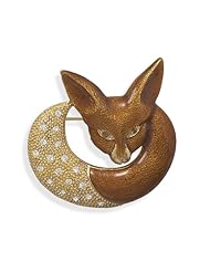 14 Karat Gold Plated Fox Fashion Pin
