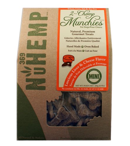 NuHemp 2-Chomp Munchies Luscious Liver & Cheese Flavor 14 Ounce