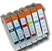 6 Chipped Compatible Canon CLI-8 'Photo-Pack' Ink Cartridges from 'The Ink Squid'. Fully Compatible with the Canon Pixma PRO9000 MK II Printer: 1 x CLI-8Bk (Black); 1 x CLI-8C (Cyan/Blue); 1 x CLI-8M (Magenta/Red); 1 x CLI-8Y (Yellow); 1 x CLI-PC (Photo/Light Cyan); 1 x CLI-PM (Photo/Light Magenta). The Latest Chips, the Maximum ML Capacity of any Compatible Ink Cartridge. 2 Year Guarantee on all Cartridges.