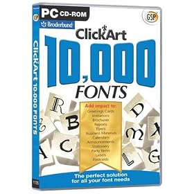 ClickArt 10,000 Fonts