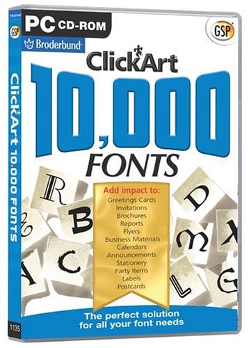 ClickArt 10,000 Fonts [Import]