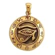 Bronze Egyptian Udjat Eye of Horus Ra Pendant Jewelry