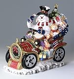 Porcelain Snowman W/Car Cookie Jar
