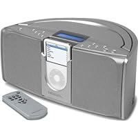 Emerson iTone iP550 Portable Stereo System for iPods (Silver)