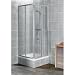 Eckeinstieg �Easy� silberfarben Ausf�hrung 1: klares Sicherheitsglas