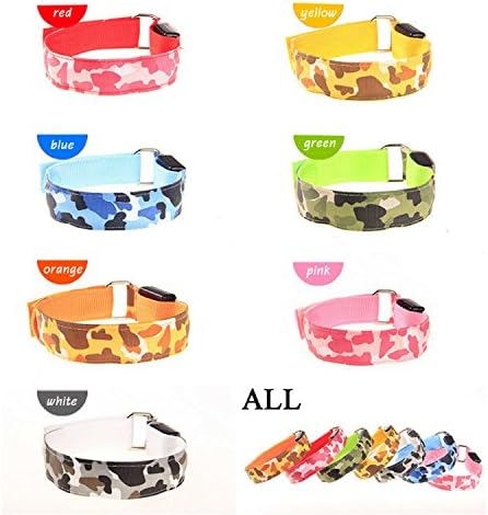 HAMENG® High Quality Safety Work Well Camouflage Flashing Visible LED Sports Gold Armband Belt for Cycling,Jogging,Walking and Running.-Camouflage Armband BLUE