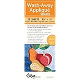 Wash-Away Applique Sheets: Printable; Water Soluble; Single Sided; Fusible; Eco-Friendly