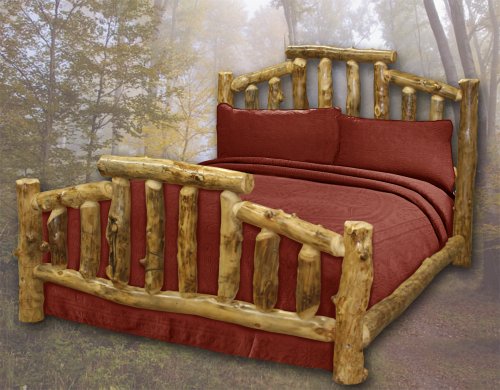 Mountain Cottage Rustic Aspen Log Bed King Size Find Sale