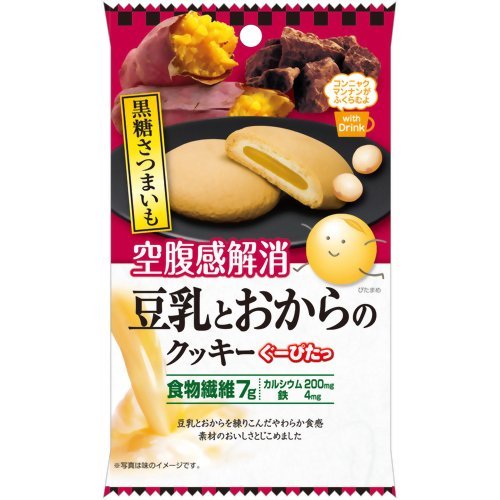 ぐーぴたっ 豆乳おからクッキー 黒糖さつまいも 3枚入