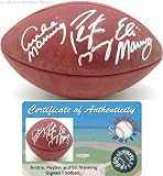 Archie, Peyton & Eli Manning Autographed Football
