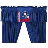 New York Giants Locker Room Ruffled Valance with Drape by Sports Coverage