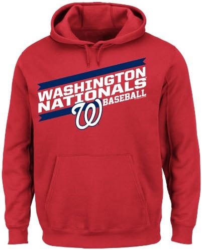 MLB Men's Back the Field Fleece Hooded Sweater, Team Color