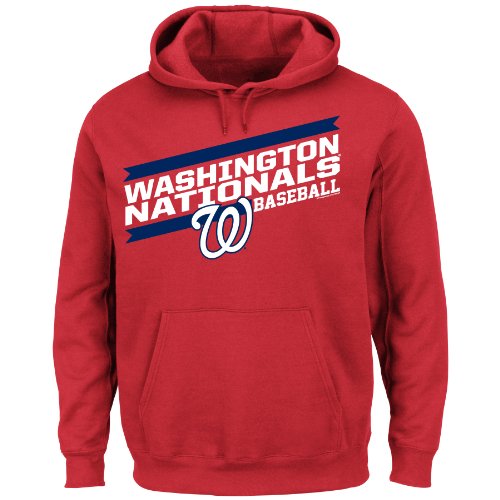 MLB Men's Back the Field Fleece Hooded Sweater, Team Color