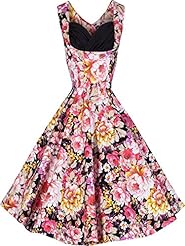 Flared-Skirt Sweetheart Ruched Vintage Cotton/Elastane Prom Dress 