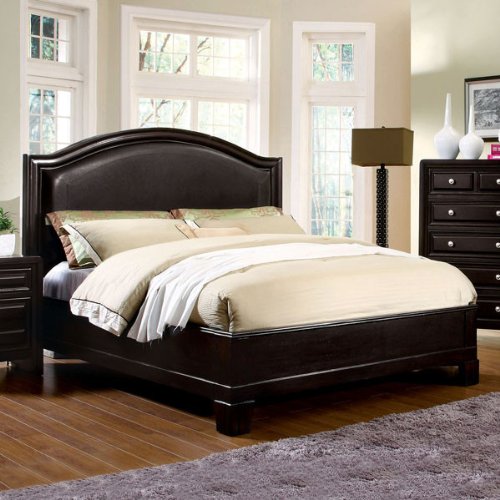 9 Coaster Coaster Phoenix Queen Leather Upholstered Bed In Brown And Cappuccino Platform Beds Furniture Decor Blu Dot Dodu King Bed