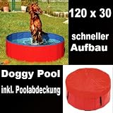 Doggy Pool / Hundebecken inkl. Poolabdeckung - 120x30 cm - 83424von "Nanook-shop"