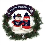 Houston Texans Christmas Snowman Holiday Wreath