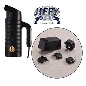  Jiffy J0601 Esteam Handheld Garment Steamer + Adapters