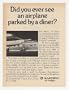 1969 Eastern Air Freight Jet Airplane Parked Diner Print Ad (18277)
