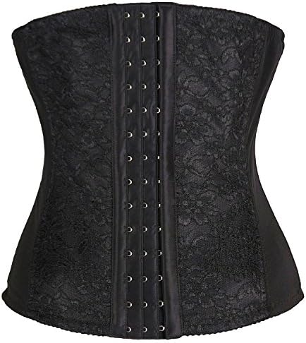 Affelia Women's Slimming Body Workout Waist Training Cincher Shapewear Corsets Color Black Size 6XL