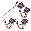 4pcs MG90S Gear Micro Servo for RC Helicopter Plane Boat Car + Horns by OEM