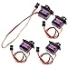 4pcs MG90S Gear Micro Servo for RC Helicopter Plane Boat Car + Horns